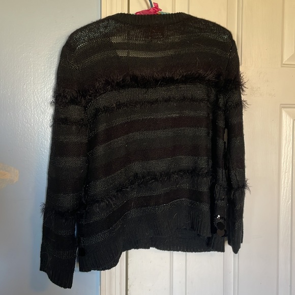 Ruby Rd xl petite black sequined sweater - Picture 4 of 5